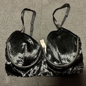 Victoria's Secret Black Velvet Bra